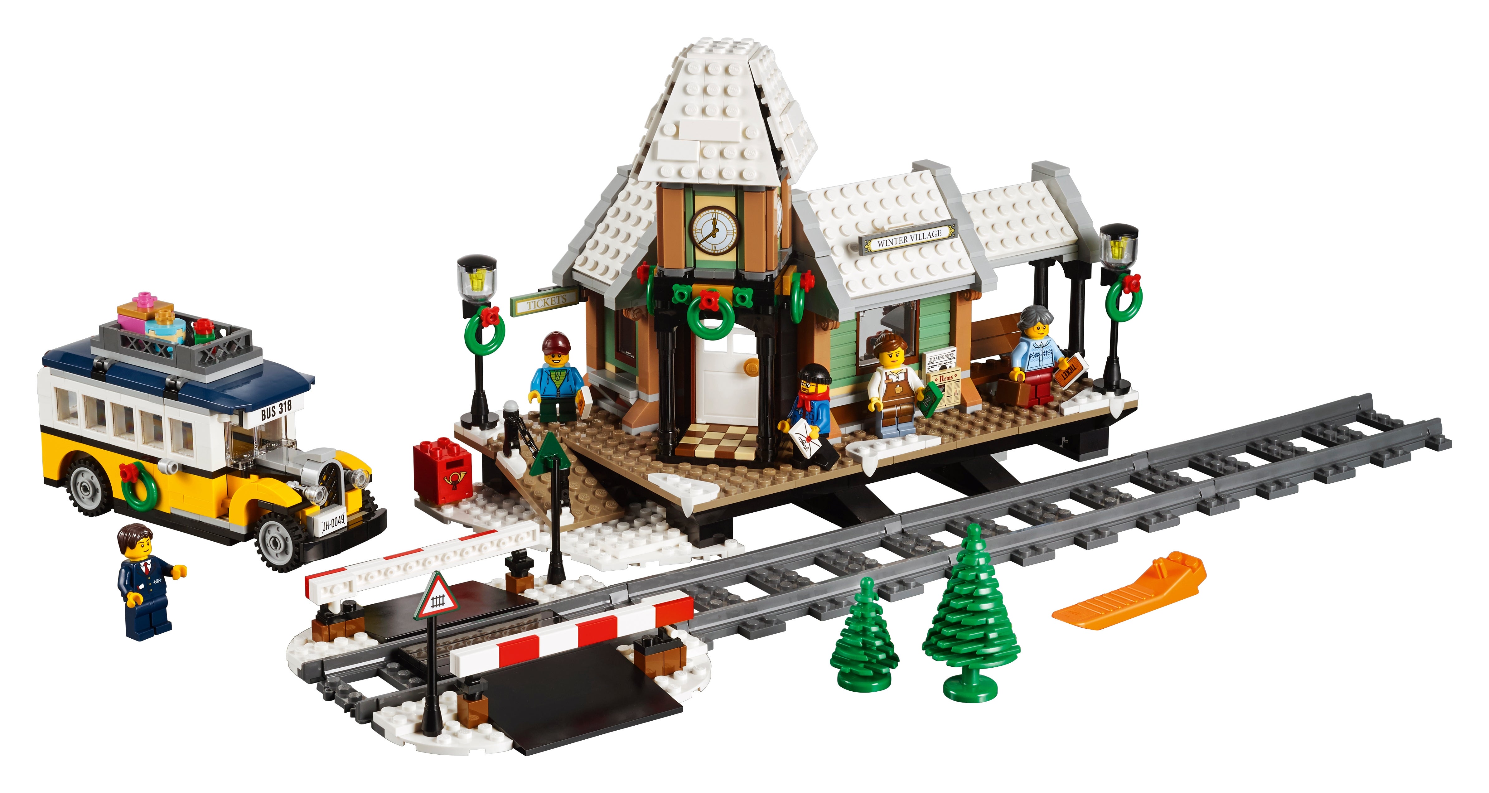 Lego vacances et événement Feuille Autocollant uniquement pour set 10259 Winter Village Station